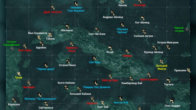 Ассасин крид черный флаг охота на тамплиеров карта
