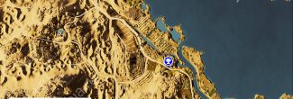 Assassin's Creed: Origins: карта с тайником из загадки "Покосившаяся башня / The Leaning Tower" в Файюме
