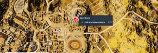 Assassin's Creed: Origins: карта с местоположением двадцать пятого папируса "Ненужная спешка / Undue Haste" в Киренаике
