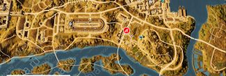 Assassin's Creed: Origins: карта с местоположением восьмого папируса "Тупик / Dead End" в номе Канопус