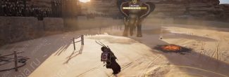 Assassin's Creed: Origins: боевой слон Решеф на арене в номе Уаб